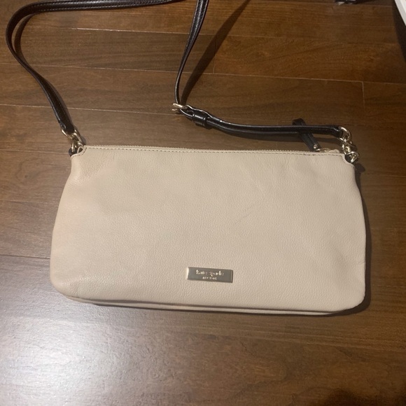 NWT Kate Spade Celina Villabella Avenue Bone & Black Leather Bow Crossbody Bag - Picture 5 of 16